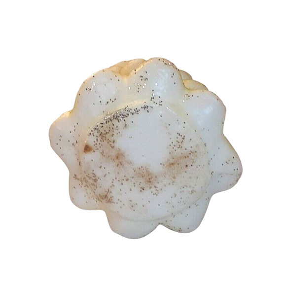 Colonial Candle Co. of Cape Cod White w/Gold Glitter Tree Candle #615D Vtg. 6.5" - Picture 2 of 8